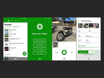 Sprocket 1.5.27 Bike Sale Flow android app assistant bicycle bike camera marketplace material sale sell sprocket ux