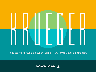 Krueger – A New Typeface alex sheyn avondale type co. bbg bold bright bright great font krueger thin typeface