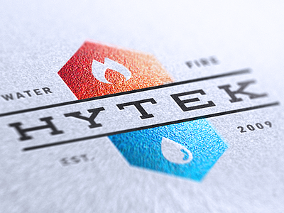 Hytek Potential Logo alex sheyn bbg blue fire logo orange print water