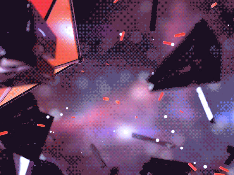 Space Gems 3d alex sheyn c4d cinema 4d explosion flares galaxy illustration render space