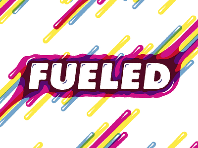 Fueled cmyk drip fuel illustration pattern texture typography wet