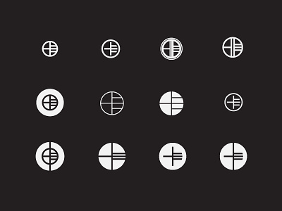 Iterations alex sheyn brand circle clean iteration logo mark process simple