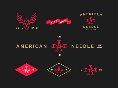 A—N alex sheyn american apparel bird brand branding diamond eagle flag gold monogram red