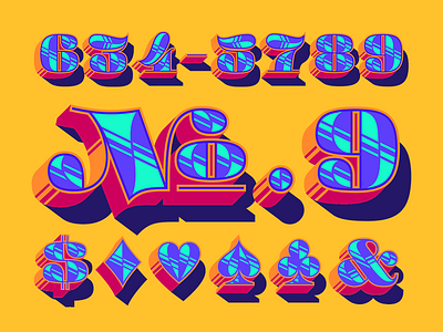 ATC Fritz avondale type co color dimension font layers new font numbers numerals type typeface design