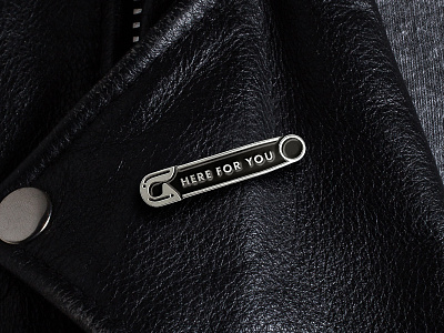 "Here For You" Enamel Pin