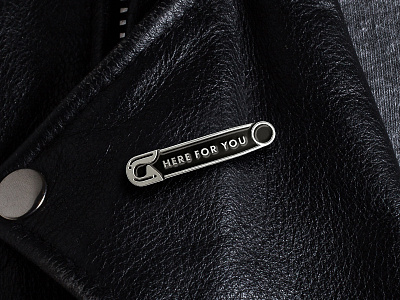 "Here For You" Enamel Pin enamel pin etsy movement protest safety pin sale