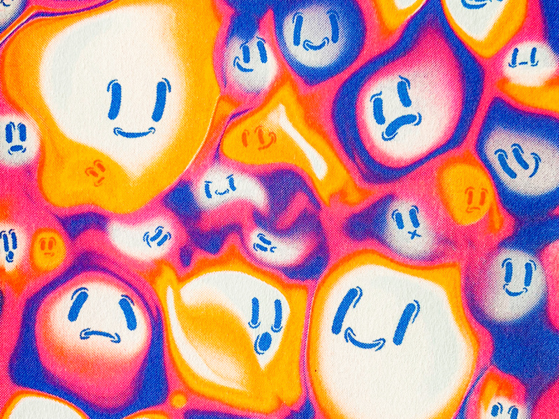 Riso Experiment #450293 colorful risoprint print risograph riso design illustration alex sheyn