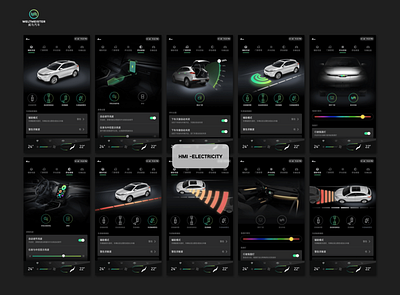 HMI-Vehicle control（WM） art automotive autopilot car design driving hmi screen ui ux