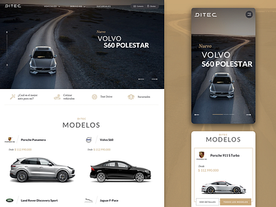 Ditec - Car sales website car responsive ui ux