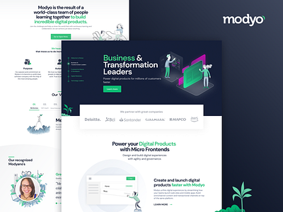 Modyo - Corporate website corporate illustration responsive ui ux