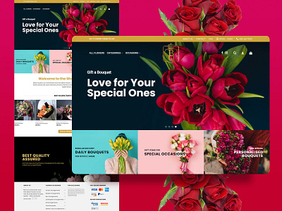 eCommerce website for Flower shop ui design uidesign ux ux design web design