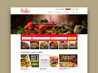 Online Order Web UI Design design online ordering ui ui design ux web