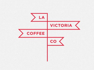 La Victoria Coffee Co. coffee flag identity logo victoria