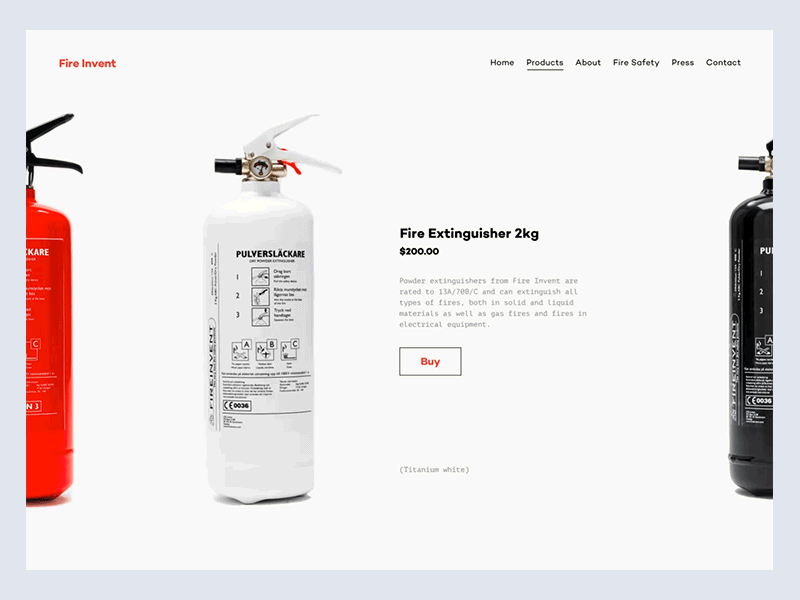 Daily UI #012 Single Product 012 animation buy clean daily ui dailyui fire motion product product page simple