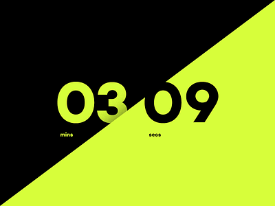 Daily UI #014 Countdown Timer 014 bold clean countdown daily ui dailyui minimal numbers timer