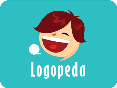 Logopeda - Speech Therapy kid logo logopeda speech bubble speech therapy