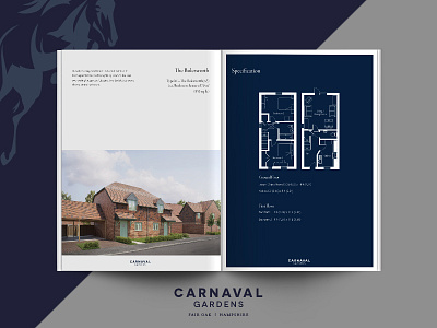 Carnaval Gardens book clean design editorial layout logo minimal page