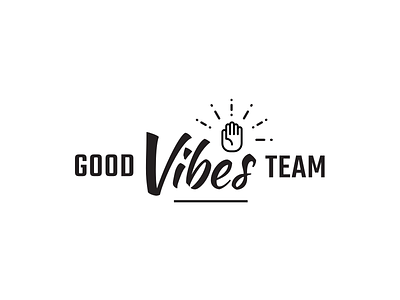 Good Vibes Team Logo branding design identity logo