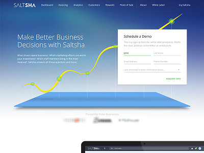 Saltsha Home Page about credit display home illustration material material design merchant processing web app