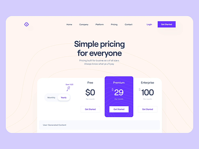 SaaS: Pricing Page animation animation landing page faq modern playful price pricing pricing animation pricing page sticky header webdesign