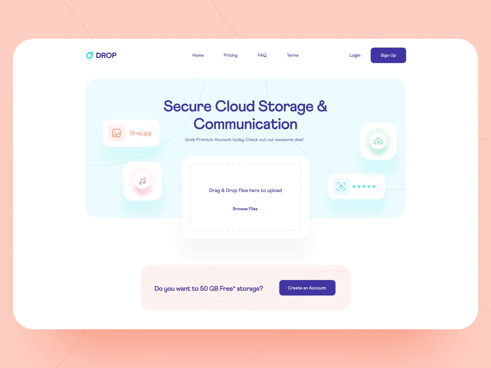 Landing Page Hero: Upload Animation by Oğuz Yağız Kara on Dribbble