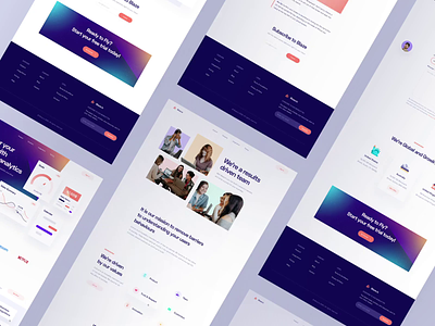 SaaS Landing Page: All Pages about us all pages company pag contact feature page home landing page landing page design pricingpage product page saas saas design
