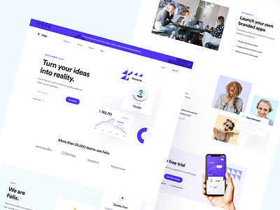 Landing Page UI Kit: Felix