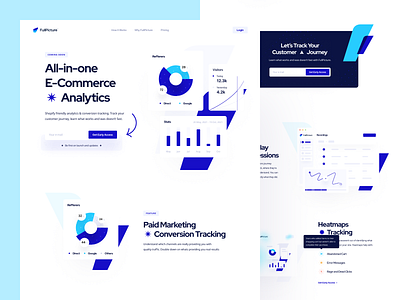 Landing Page: FullPicture analytic analytics app analytics chart analytics dashboard analytics ui dashboard dashboard app dashboard design dashboard ui e commerce app hero landing landing hero landing page landing page design landing page ui marketing dashboard saas saas landing page