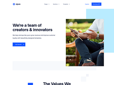 About Us Page: Opus UI Kit for Webflow by Oğuz Yağız Kara on Dribbble