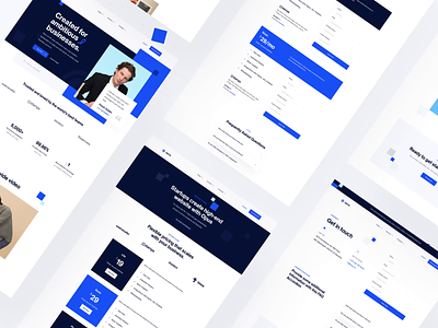 Opus Landing Page: All Pages (Webflow UI Kit) about blue landing page business business landing page business ui kit hero landing page landing page kit pricing ui kit webflow webflow landing page