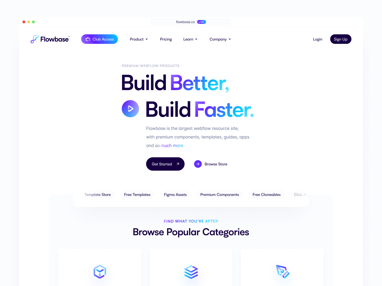 Landing Page: Flowbase.co LIVE!