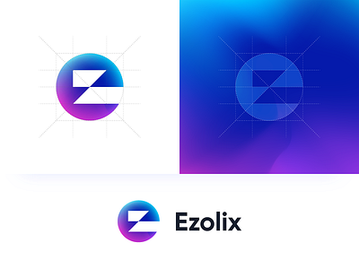 Ezolix - Logo Design 2019 logo design agency logo branding color palette design e logo ez logo gradient logo grid system identity designer logo logomark mark negative space new logo design product typography z logo