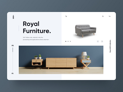 Royal Furniture Concept concept ui furniture design furniture store furnutire royal ui