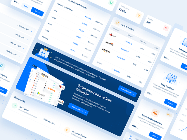 ikas Dashboard Interface Elements by Oğuz Yağız Kara on Dribbble