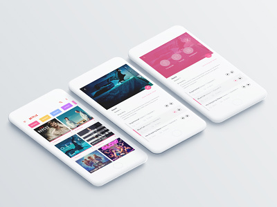 Netflix Redesign Dashboard #dailyui app branding clean design flat interface minimal mobile ui ux web design website