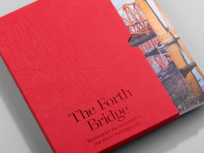The Forth Rail Bridge emobss fedrigoni foil forth rail bridge gfsmith heritage layout scotland typography