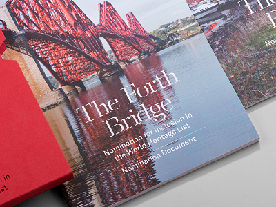 The Forth Rail Bridge emobss fedrigoni foil forth rail bridge gfsmith heritage layout scotland typography