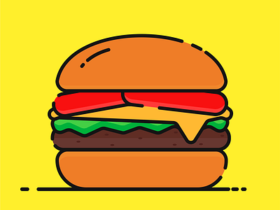 Cheeseburger design icon vector