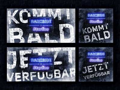 Banners for Darkside corp. | Sales start in Germany adobe photoshop banner ads banners darkside design graphic design