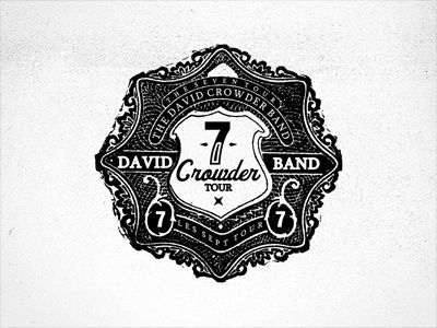 David Crowder Band black david crowder illustration line seven shirt sketch stamp white