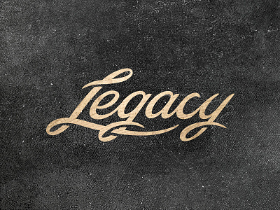 Legacy type black legacy lettering script type wood