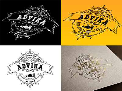 Advika Logo Restaurant branding consultant design logo restaurant