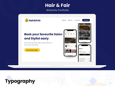 Hair&Fair l Marketing Website portfolio