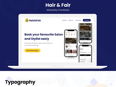 Hair&Fair l Marketing Website portfolio