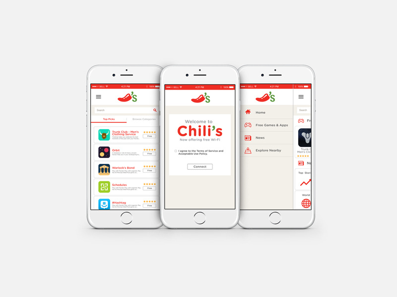 Chili's Ziosk Langing Page Mobile by Leo Ventura on Dribbble