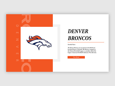 Denver Broncos Web UI