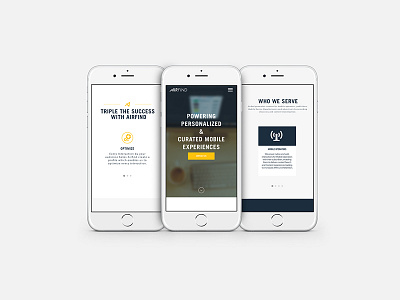 Airfind Mobile Website concept design interface iphone mobile responsive ui web