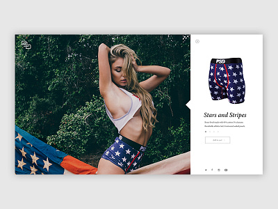 Stars And Stripes - PSD Desktop UI WIP branding cart desktop ecommerce logo psd rebranding revamp shop sketch ui wip