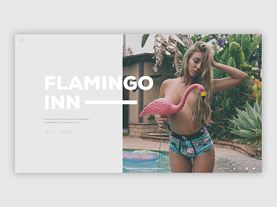 Flamingo Inn - PSD Desktop UI WIP branding cart desktop ecommerce logo psd rebranding revamp shop sketch ui wip