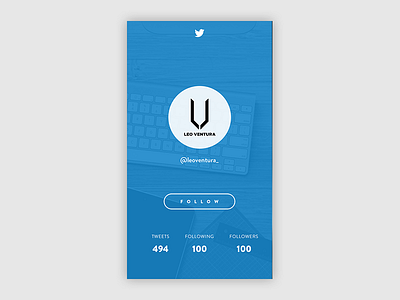 100 Twitter Followers UI